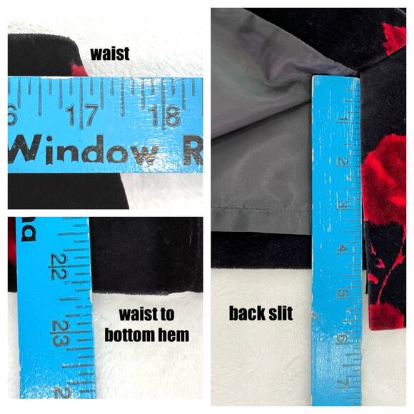 Talbot's Petites Velvet Skirt Women's 12P Whimsigoth Fairy Grunge Vamp Moody Y2K - Picture 6 of 6